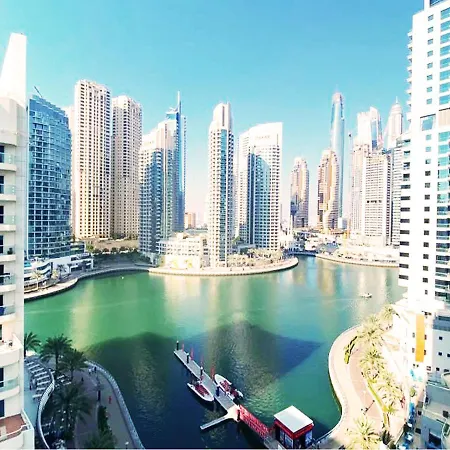 Full Sea View With Balcony - Studio Apartment - 10 Min To Jbr - دبي المظهر الخارجي الصورة