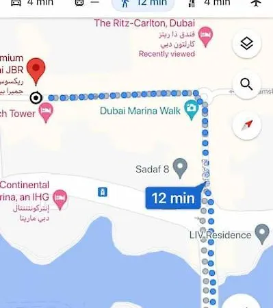 Full Sea View With Balcony - Studio Apartment - 10 Min To Jbr - دبي المظهر الخارجي الصورة