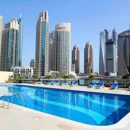 Full Sea View With Balcony - Studio Apartment - 10 Min To Jbr - دبي المظهر الخارجي الصورة