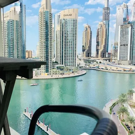 Full Sea View With Balcony - Studio Apartment - 10 Min To Jbr - دبي المظهر الخارجي الصورة
